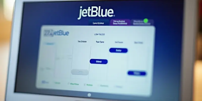 Screenshot of JetBlue Low Fare Calendar tool for finding cheap flights.