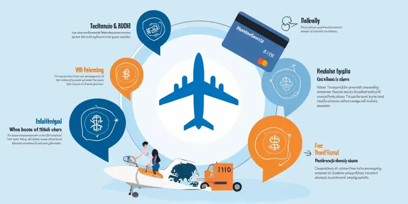 Infographic showing benefits of using travel credit cards for savings.