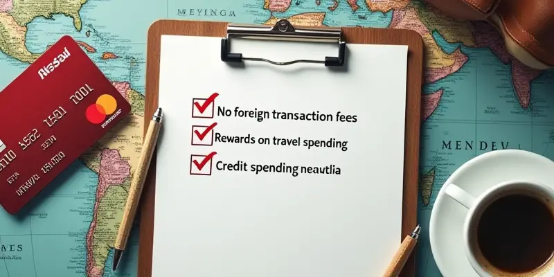 Checklist of essential features in the best travel credit cards.